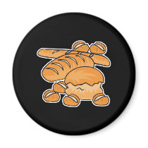 bunch of bread and rolls magnet