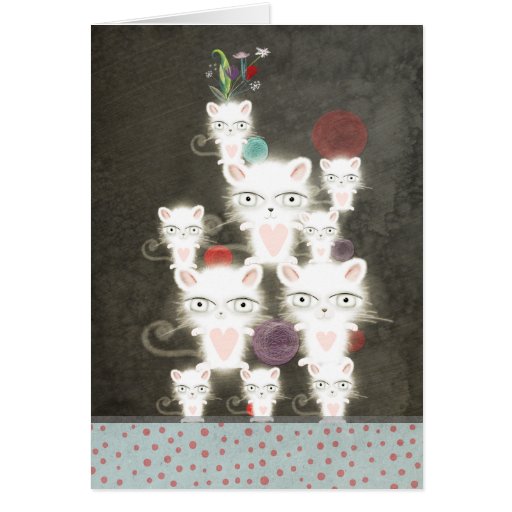 Bunch of cats card funny Sympathy lovely greetings