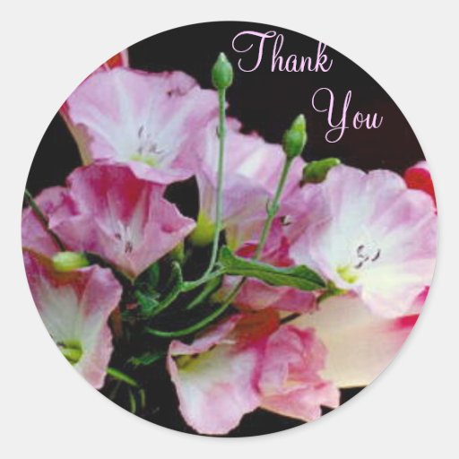 Bunch of Flowers Thank You Sticker | Zazzle
