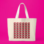 Bunch of Red Mushrooms Tote Bags