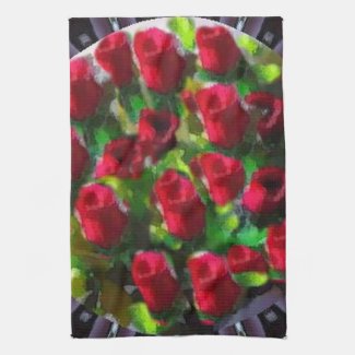 Bunch of Roses American MoJo Kitchen Towels