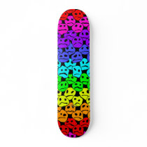 Bunch of Sad Faces (rainbow) - Skateboard