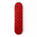 Bunch of Sad Faces (red) (black bg) - Skateboard