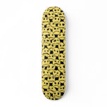 Bunch of Sad Faces (yello) (black bg) - Skateboard