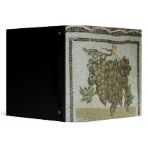 Bunch of white grapes, Roman mosaic 3 Ring Binder