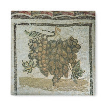 Bunch of white grapes, Roman mosaic Magnet