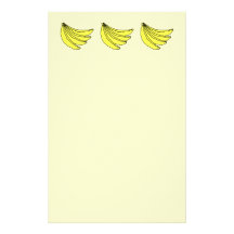 Bunch of Yellow Bananas. Custom Stationery