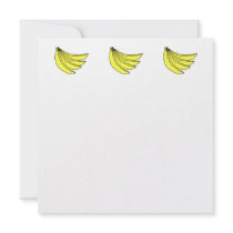 Bunch of Yellow Bananas. Personalized Invitation