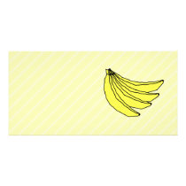 Bunch of Yellow Bananas. Photo Card Template