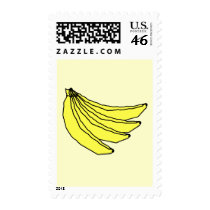 Bunch of Yellow Bananas. Stamps