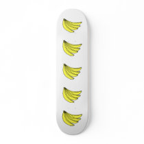 Bunch of Yellow Bananas. Skate Board