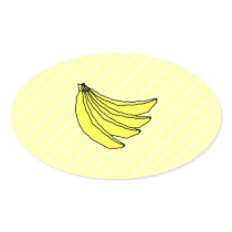 Bunch of Yellow Bananas. Stickers