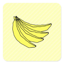 Bunch of Yellow Bananas. Stickers
