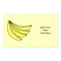 Bunch of Yellow Bananas. Rectangle Stickers