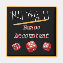Bunco Accountant Fridge Magnets