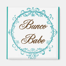 bunco babe refrigerator magnet