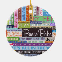 Bunco Best Christmas Ornaments