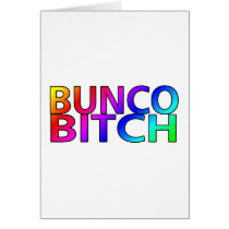 Bunco Bitch Color Greeting Cards