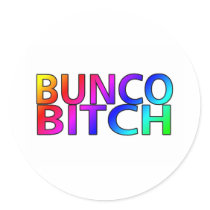 Bunco Bitch Color Stickers