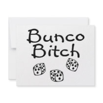 Bunco Bitch invitations by TeeZazzle Bunco Bitch invitations
