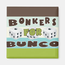 bunco bonkers fridge magnets