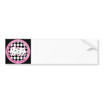 Bunco Chicks Roll With It - Pink Bumper Sticker