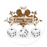 bunco game design stickers