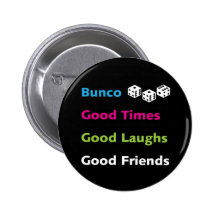 bunco good friends #2 pinback buttons