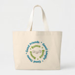 bunco good friends canvas bag