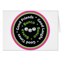 bunco good friends cards
