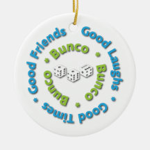 bunco good friends christmas ornament