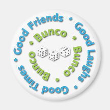 bunco good friends fridge magnet