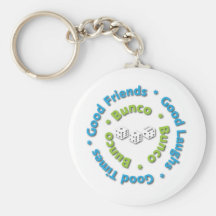 bunco good friends key chains