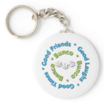 bunco good friends key chains