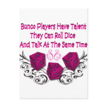 bunco players have talent #2 post cards