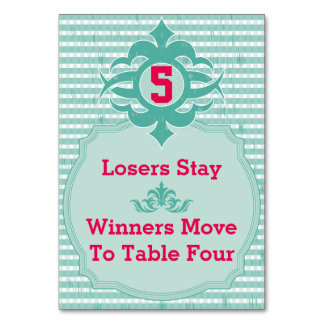Bunco Table Cards &amp; Place Cards | Zazzle