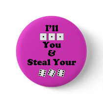 Bunco Warning Pinback Buttons