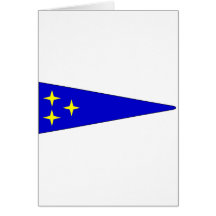 Bundeswehr Bootswimpel Vizeadmiral Greeting Card