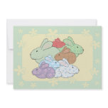 Bundle of Bunnies Baby Shower Invitation