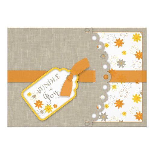 Bundle of Joy Baby Shower Invitation Card