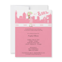 Bundle Of PINK Joy Baby Shower Invitation