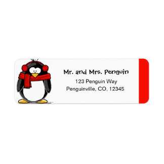 Penguin Labels, Penguin Address Labels, Return Address Labels, Shipping ...