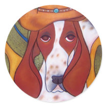 Bungalowart.com Desert Hound Large Sticker