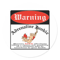 Bungee Jumper Adrenaline Junkie stickers