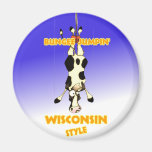 Bungee Jumpin' Wisconsin style Fridge Magnets