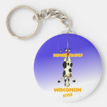 Bungee Jumpin' Wisconsin style Key Chains