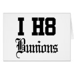 bunions greeting cards