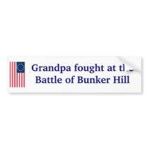 Bunker Hill. bumper stickers