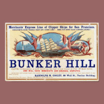 Bunker Hill Clipper Ships for San Francisco Poster