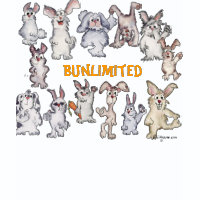 Bunlimited Cartoon Rabbits Funny T-shirt shirt